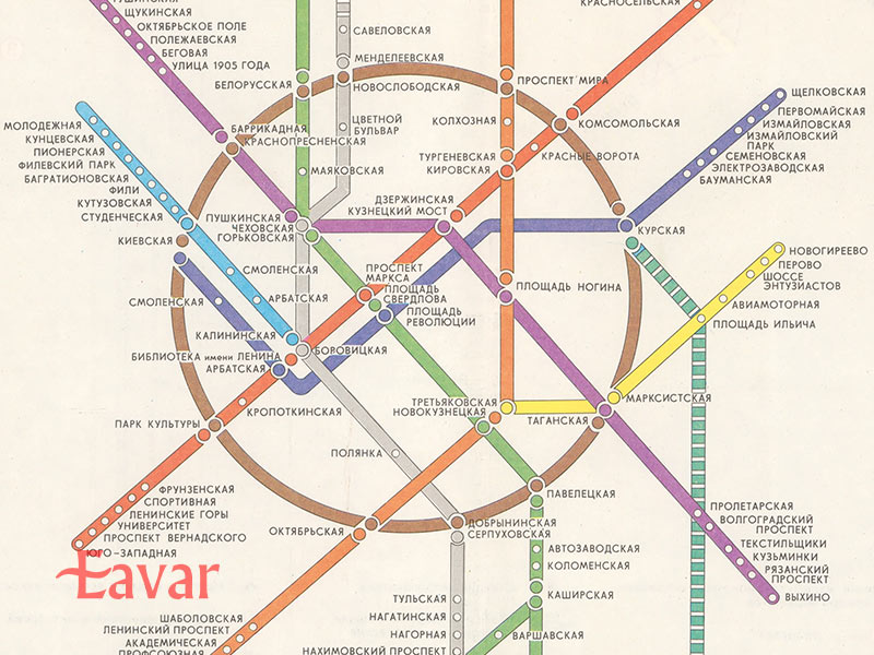 نقشه مترو مسکو