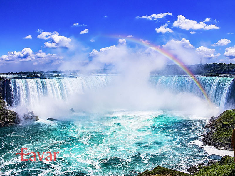 آبشار نیاگارا در قاره آمریکا