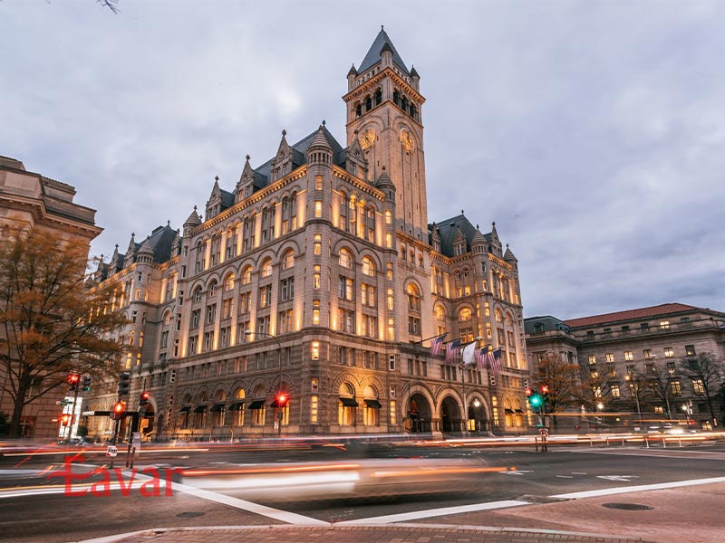 ساختمان قدیمی پست از مکان های تاریخی واشنگتن