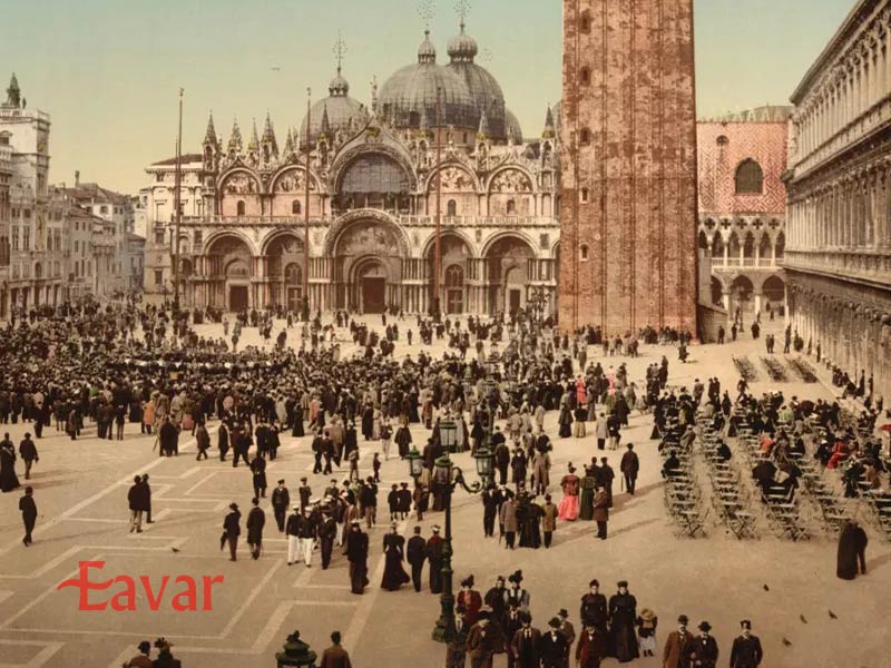 عکس قدیمی میدان سن مارکو ونیز