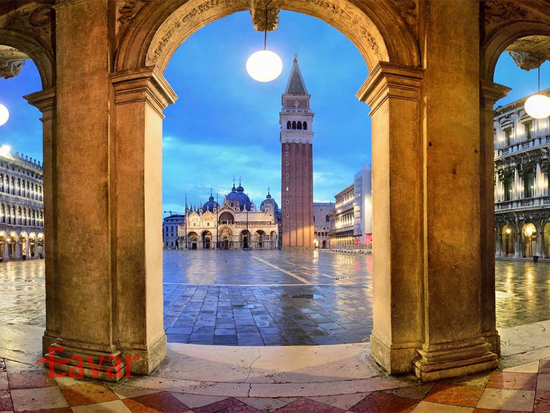 برج ناقوس سن مارکو از دیدنی های میدان سن مارکو ونیز