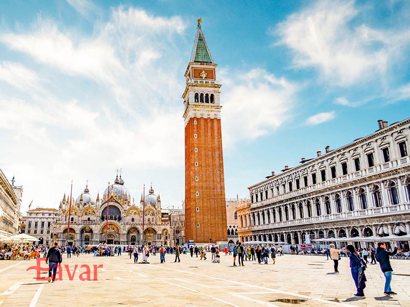 میدان سن مارکو ونیز از جاهای دیدنی ونیز