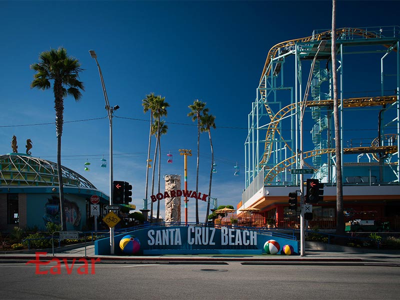 اسکله تفریحی ساحل سانتا کروز کالیفرنیا