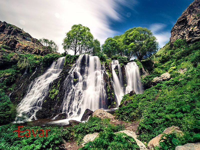 آبشار شاکی از جاذبه های طبیعی ارمنستان