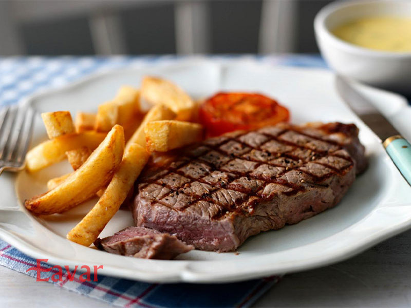 استیک سرلوین از انواع استیک گوشت گاو