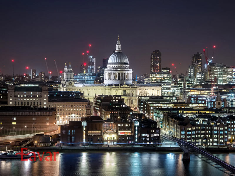 بخش های مختلف کلیسای سنت پل لندن