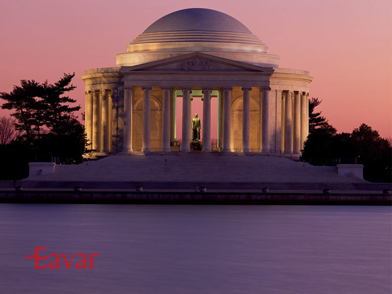 یادبود توماس جفرسون از مکان های دیدنی واشنگتن