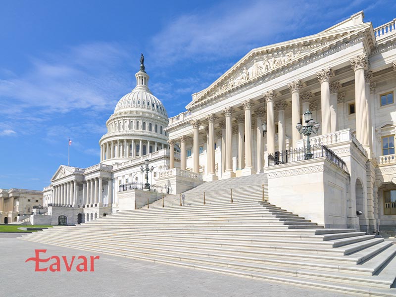 کاخ کنگره آمریکا از مکان های دیدنی واشنگتن