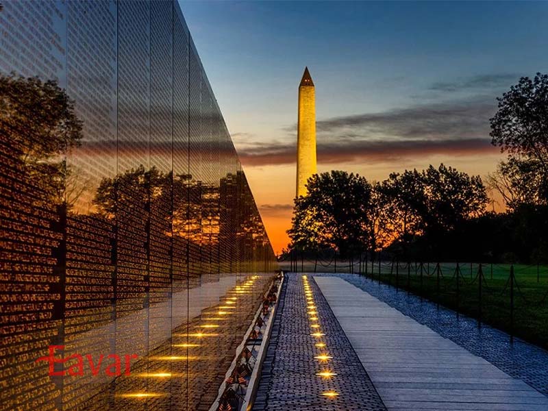 بنای یادبود کهنه سربازان جنگ ویتنام از جاذبه های واشنگتن