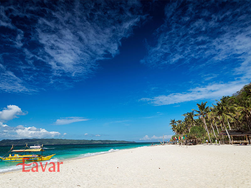 ساحل سفید بوراکای از جاهای دیدنی فیلیپین