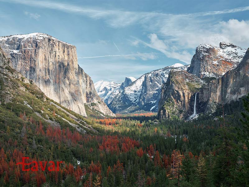 پارک ملی یوسمیتی از جاذبه های گردشگری کالیفرنیا