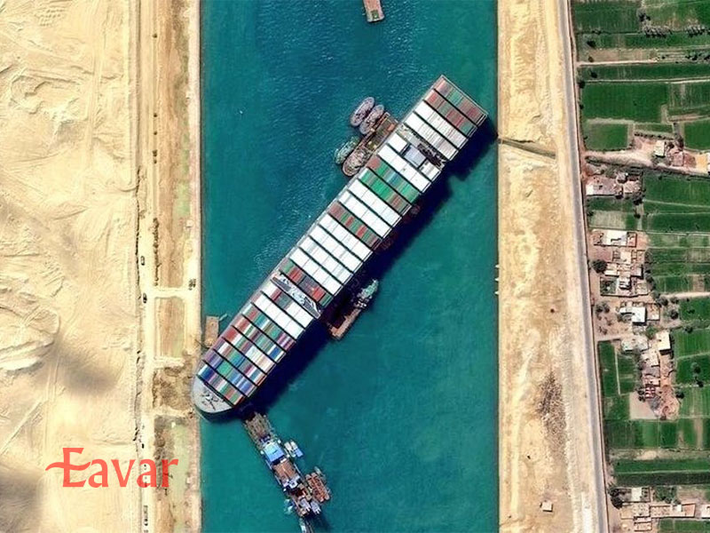 نمای هوایی کانال سوئز