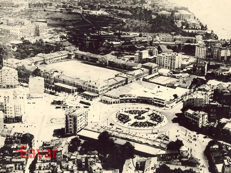 عکس قدیمی میدان تکسیم