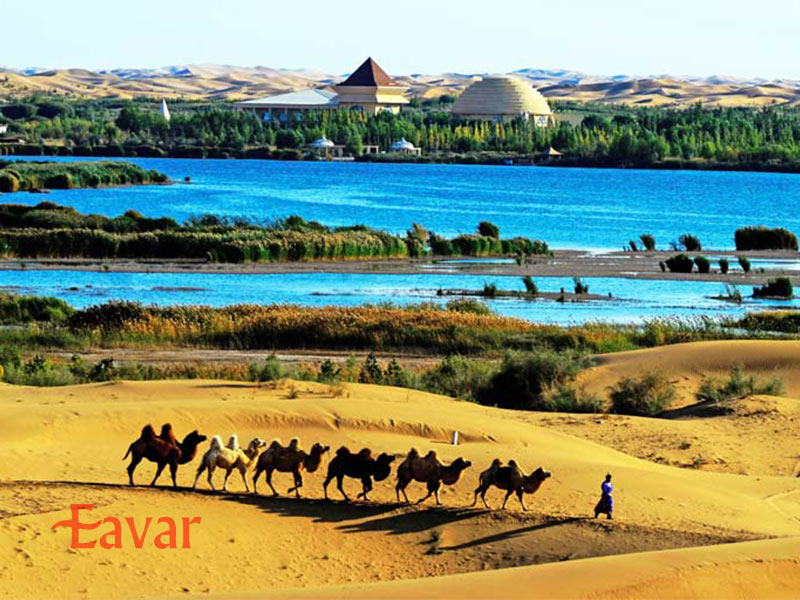 دریاچه کیشینگ از جاهای دیدنی نزدیک اوردوس چین