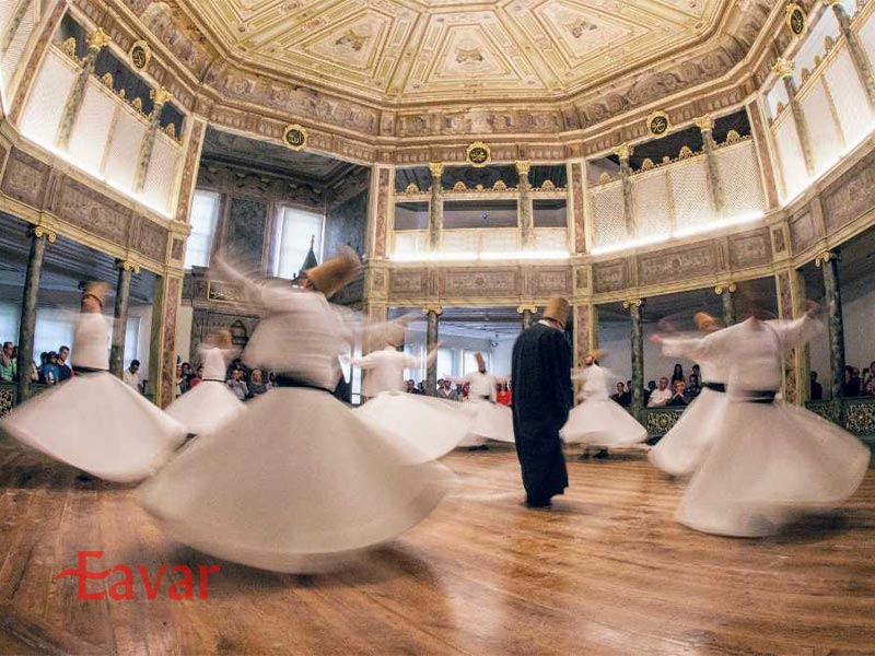 رقص سماع در خانه مولوی گالاتا از جاذبه های گردشگری استانبول