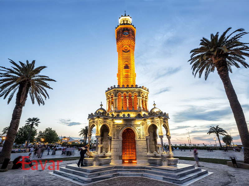 نورپردازی برج ساعت ازمیر