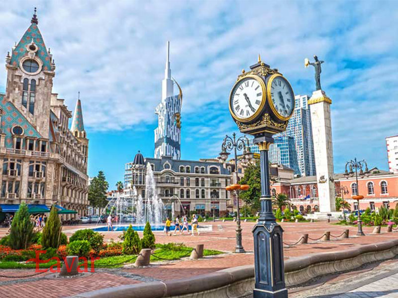 میدان اروپا از جاذبه های باتومی گرجستان