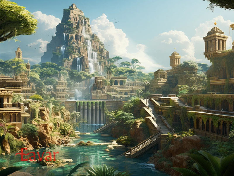 باغ های معلق بابل از عجایب هفتگانه باستان