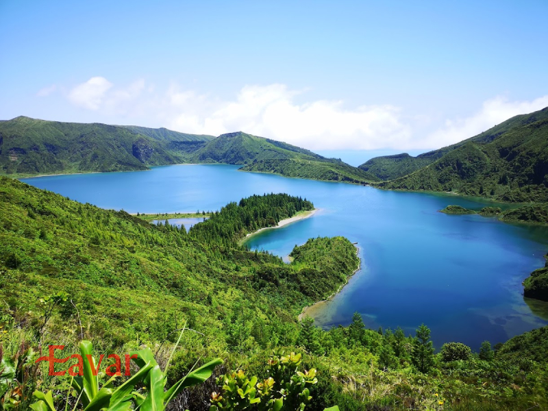 دریاچه لاگوآ دو فوگو از جاهای دیدنی پرتغال