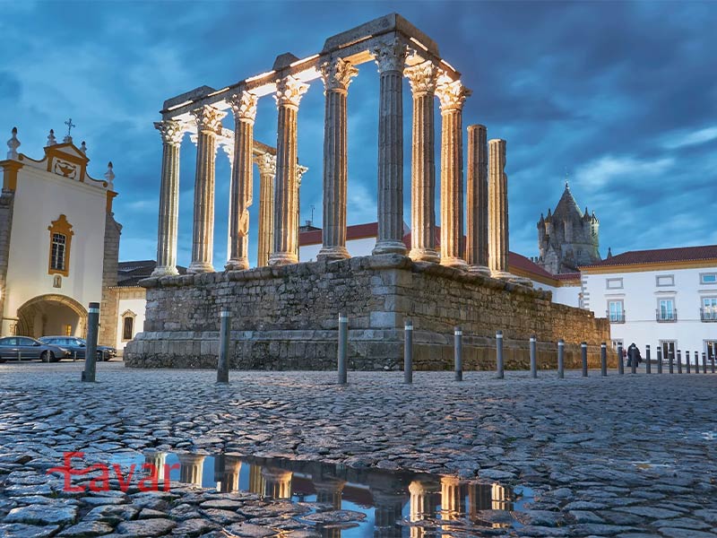 معبد رومی اوورا از آثار تاریخی پرتغال