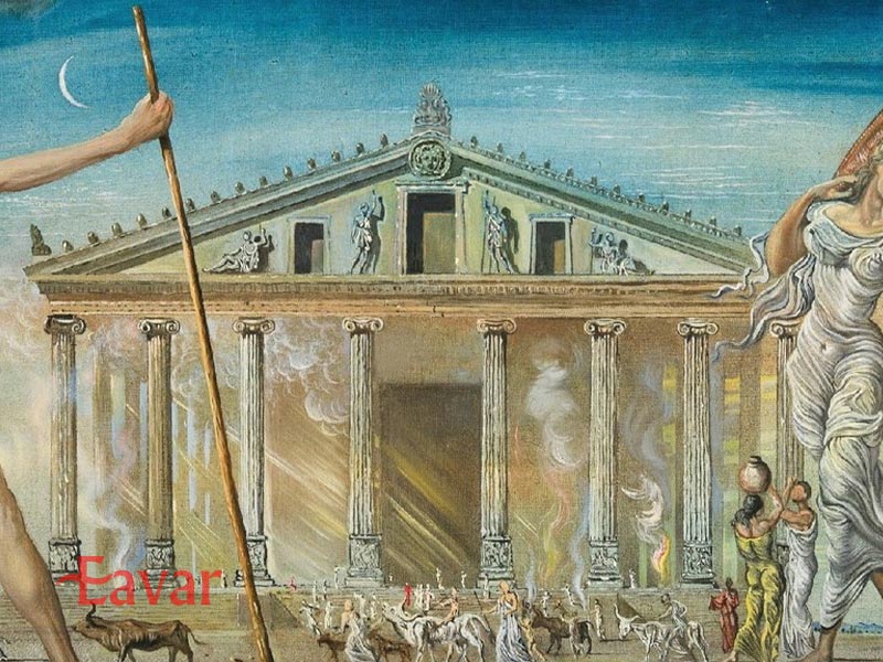 نقاشی معبد آرتمیس افسوس از عجایب هفتگانه باستان