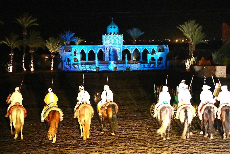 رستوران چز علی مراکش در شب