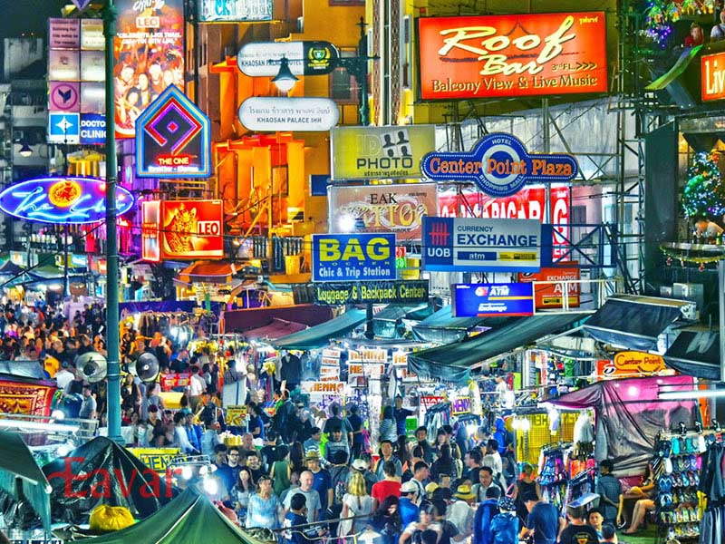 خیابان خاوسان از خیابان های معروف تایلند