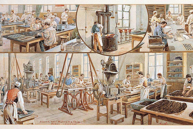 تاریخچه کارخانه شکلات لینت