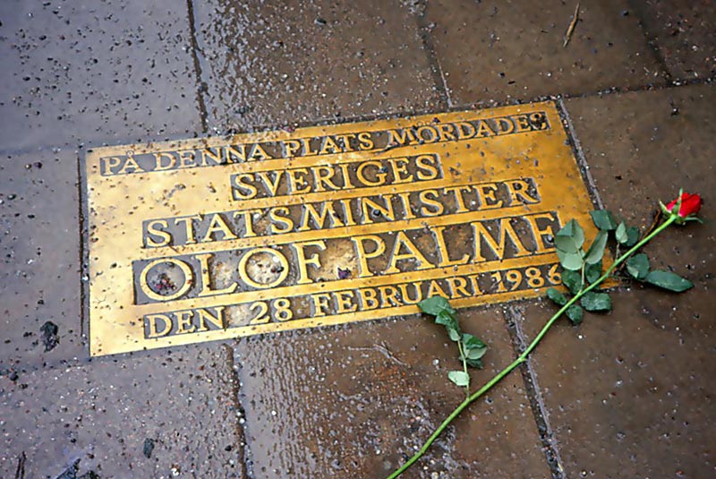 صحنه قتل نخست وزیر سابق سوئد در استکهلم