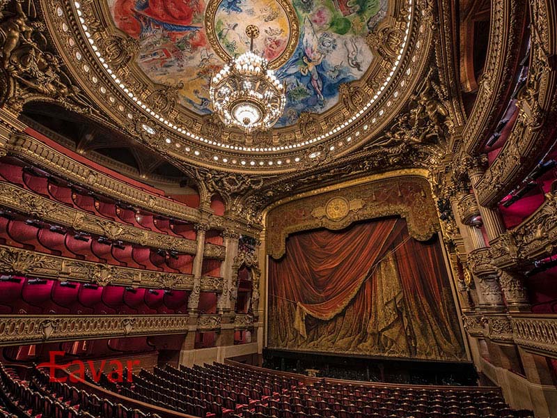 تالار اپرای گارنیر از دیدنیهای پاریس فرانسه