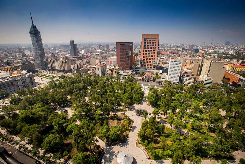 پارک مرکزی آلامدا از جاهای دیدنی مکزیکو سیتی