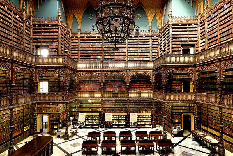 کتابخانه سلطنتی پرتغال از جاهای دیدنی ریودوژانیرو