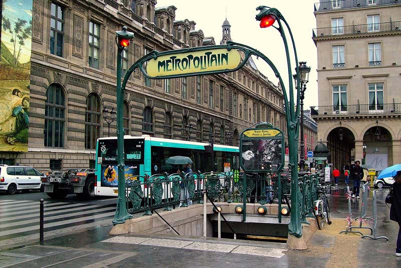 مترو خیابان ریولی پاریس